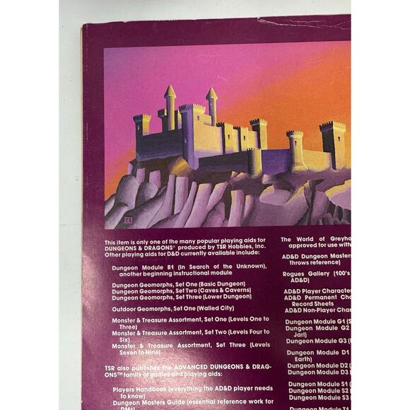 The Keep On The Borderlands 1st Print 1979 TSR Dungeons & Dragon B2 Module 9034 - Picture 7 of 10